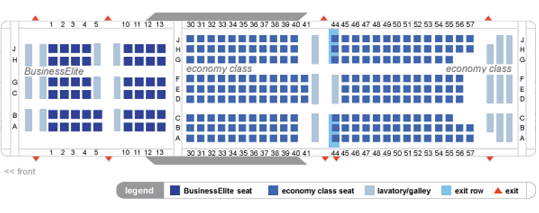 Airline Legroom Chart