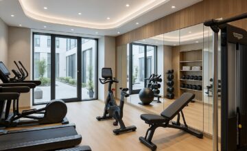 Hotel Vision Budapest fitness center with modern gym equipment