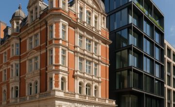 The Chancery Rosewood hotel facade with Edwardian architecture and modern design