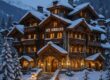 Les Airelles Courchevel - luxury fairytale chalet with snow-covered alpine facade