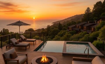 Alila Ventana Big Sur with panoramic ocean sunset view