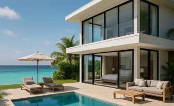 Spacious luxury villa with pool and ocean at Amilla Maldives