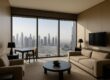 Armani Hotel Dubai luxury suite with city skyline
