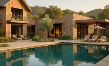 Bardessono luxury spa with sustainable design in Napa Valley