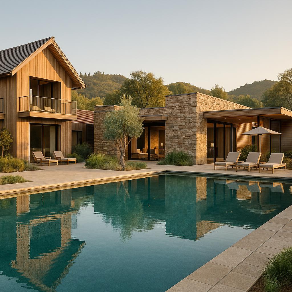 Bardessono luxury spa with sustainable design in Napa Valley