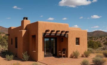 Adobe-style luxury casita at Bishop's Lodge, Santa Fe