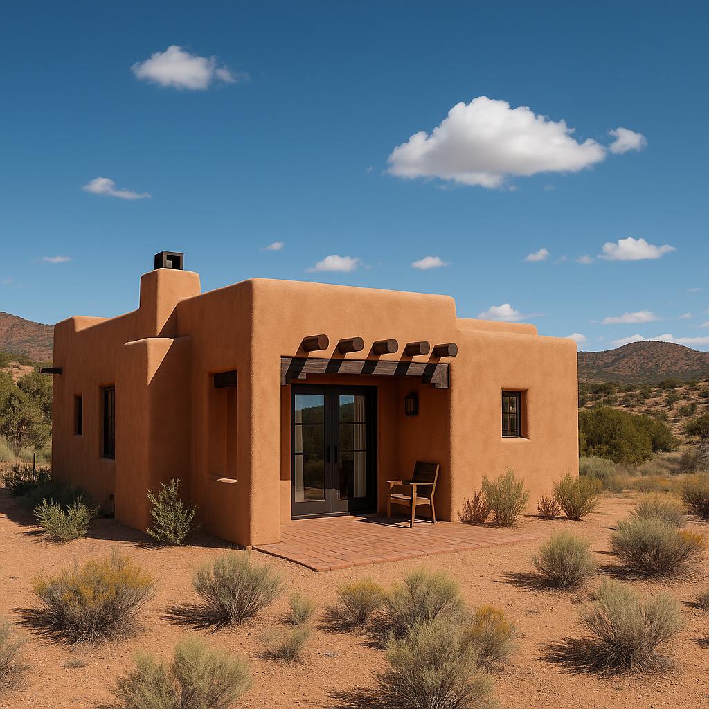 Adobe-style luxury casita at Bishop's Lodge, Santa Fe