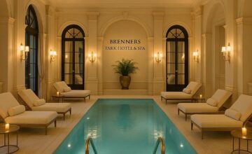 Luxurious spa pool at Brenners Park-Hotel & Spa in Baden-Baden