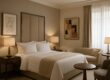Designer hotel room at Brown's featuring bespoke furniture