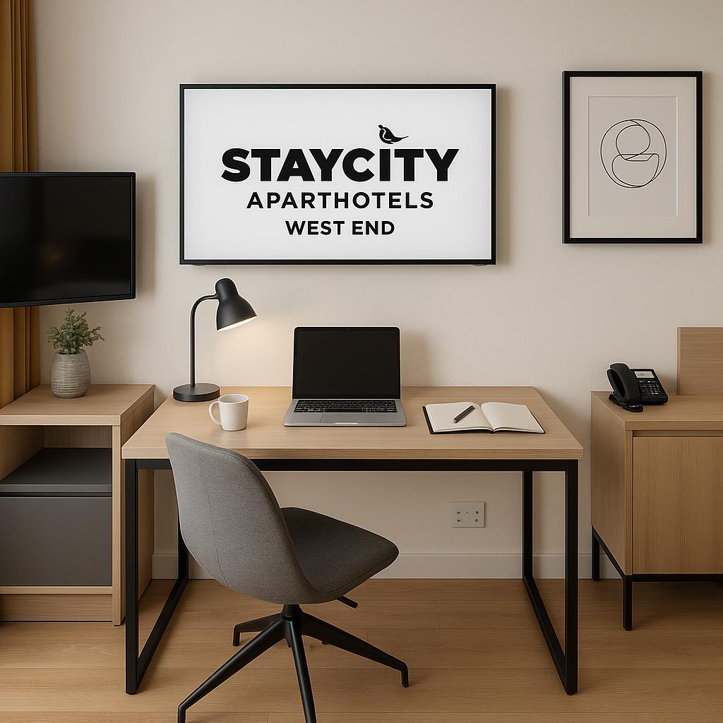 Workspace in Staycity West End apartment