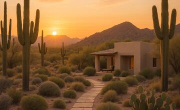 Sonoran Desert at sunrise near Canyon Ranch Tucson
