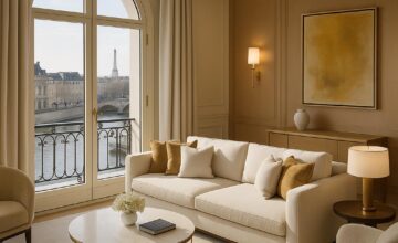 Cheval Blanc Paris luxury hotel overlooking the Seine with modern Parisian interiors