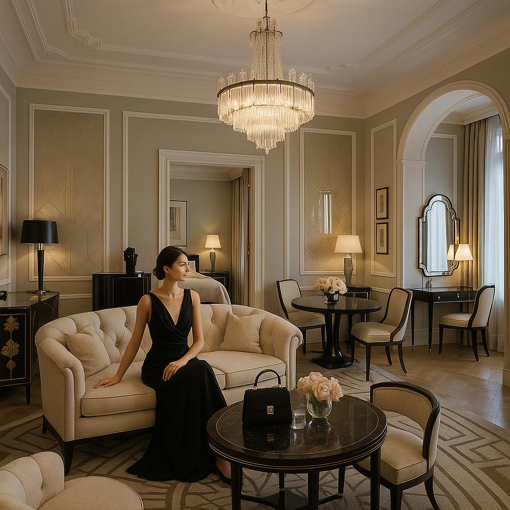 Luxurious art deco suite at Claridge's London