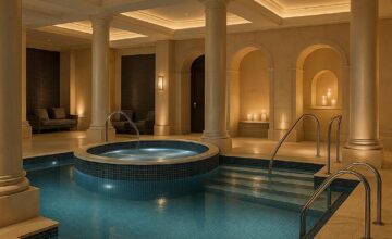 ESPA Life spa interior showcasing thermal pools and elegant décor