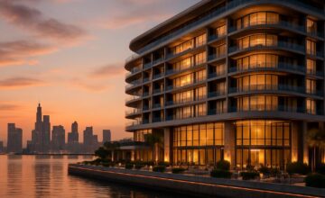 Four Seasons Hotel Abu Dhabi at Al Maryah Island waterfront views and skyline