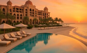 Four Seasons Resort Dubai beachfront pool and private beach view