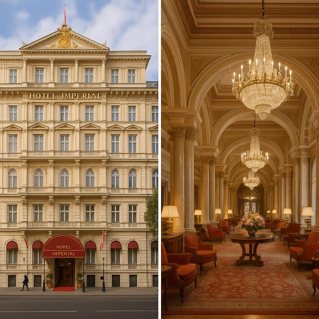 Hotel Imperial Vienna facade and lobby