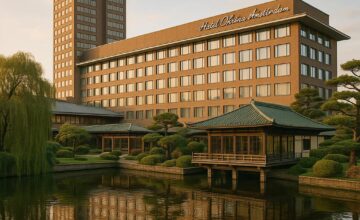 Hotel Okura Amsterdam canal-side building with Japanese architectural elements