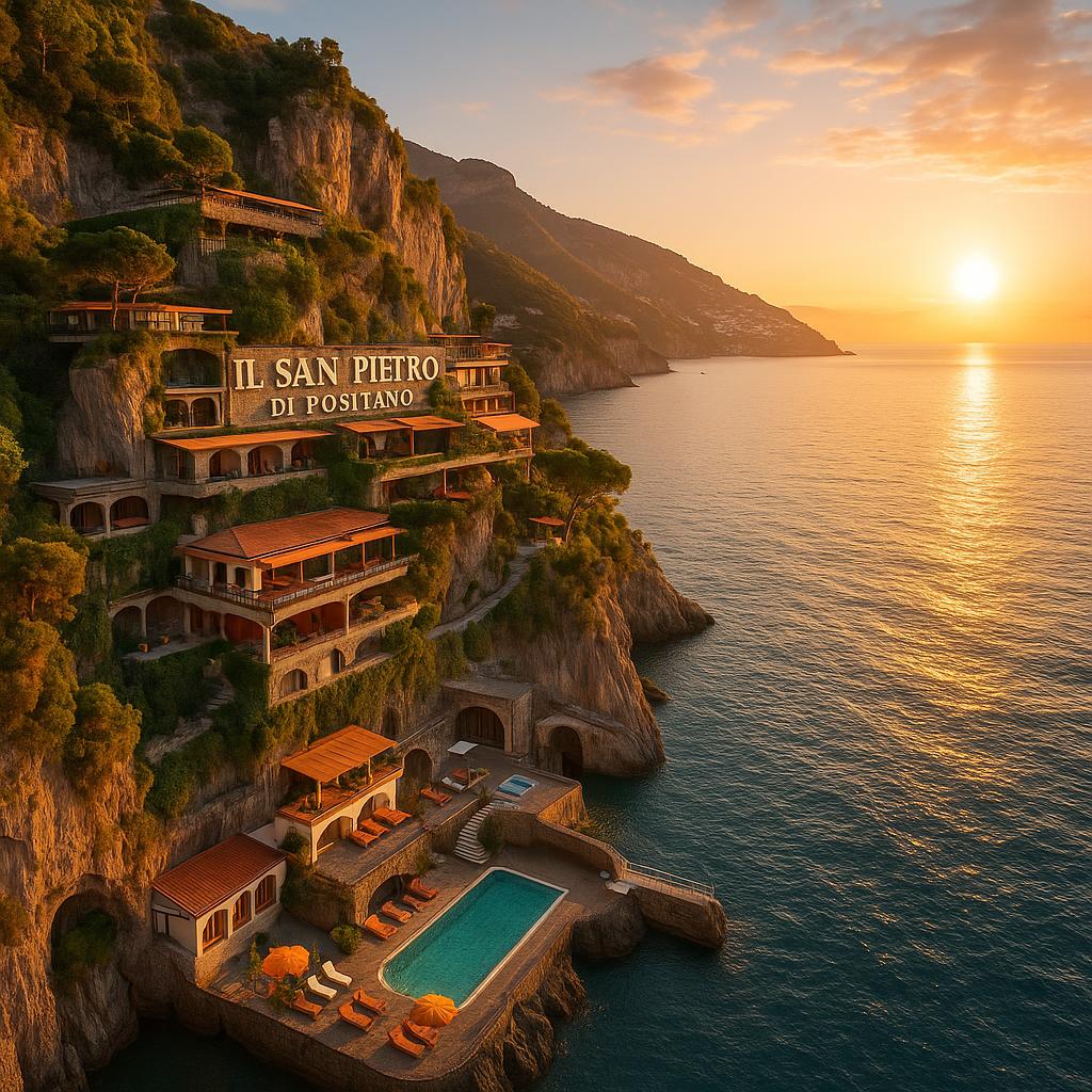 Il San Pietro di Positano cliffside hotel with panoramic Amalfi Coast views