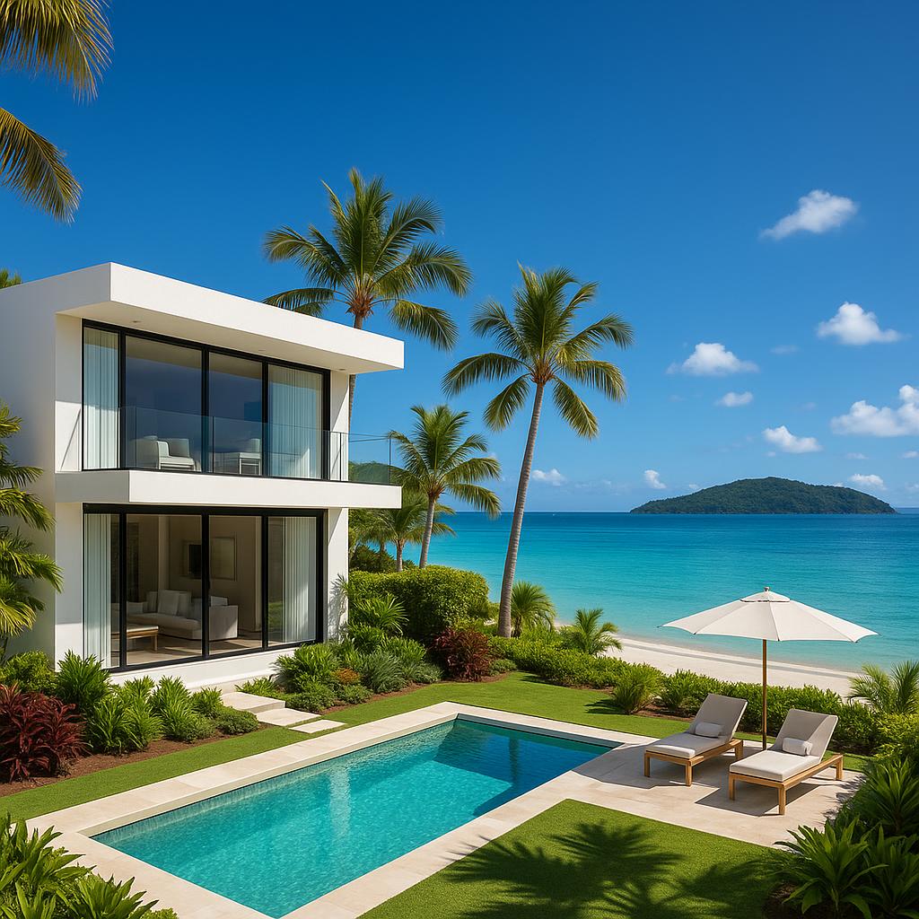 Luxury villa with ocean views at InterContinental Hayman Island Resort