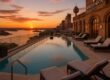 InterContinental Sydney rooftop pool with sunset harbour views