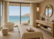 Spa treatment room with ocean views at Jumeirah Muscat Bay