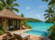 Luxury villa at Kokomo Private Island Fiji overlooking turquoise sea