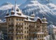 Kulm Hotel St. Moritz winter alpine architecture with snowy mountains