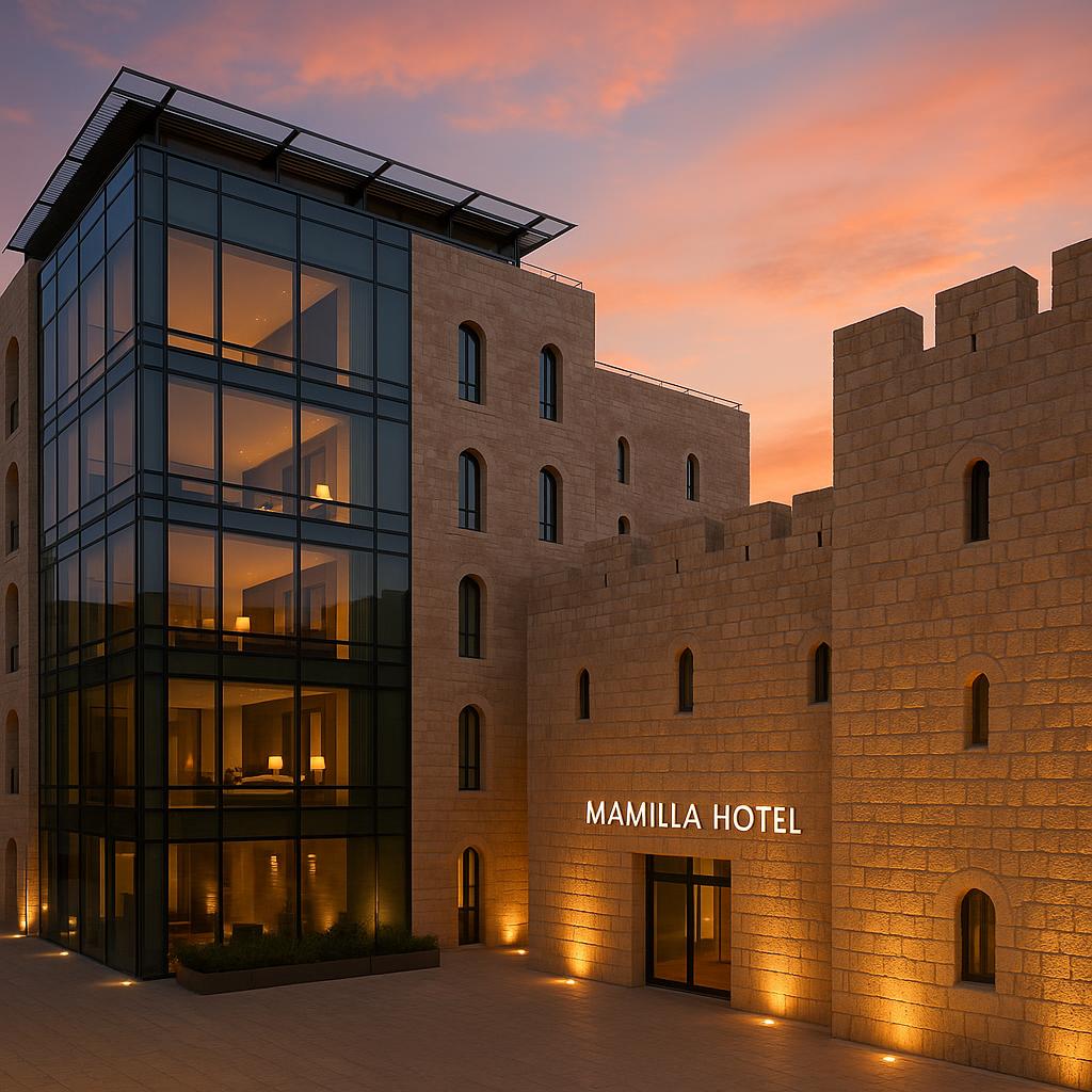 Mamilla Hotel Jerusalem blending modern design with historic stone walls