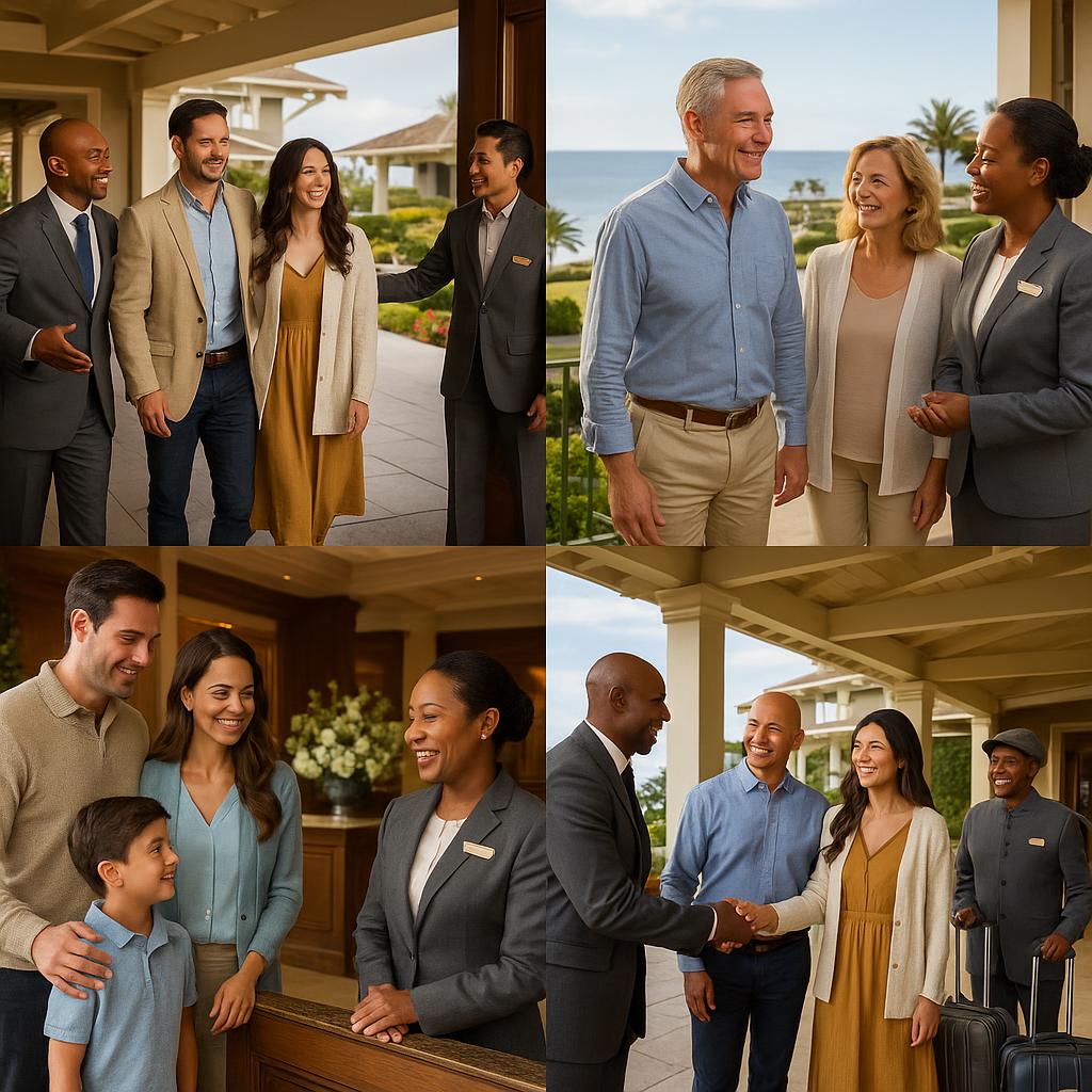 Montage Laguna Beach attentive service staff welcoming guests warmly