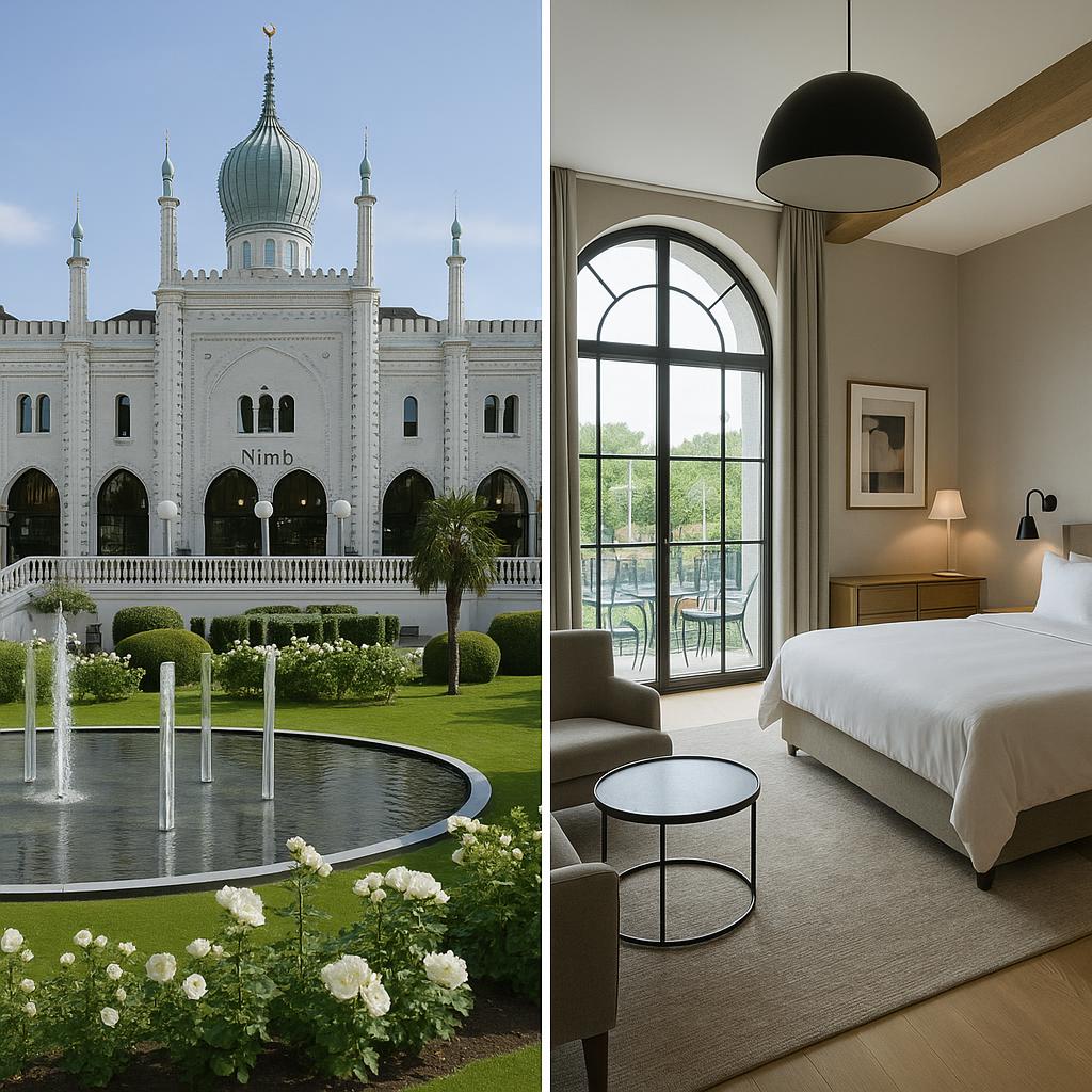 Nimb Hotel showcasing blend of historic Tivoli Gardens architecture and modern luxury design
