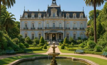 Pestana Palace Lisboa tranquil garden and historic palace facade