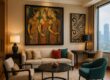 Raffles Jakarta art-filled suite interior