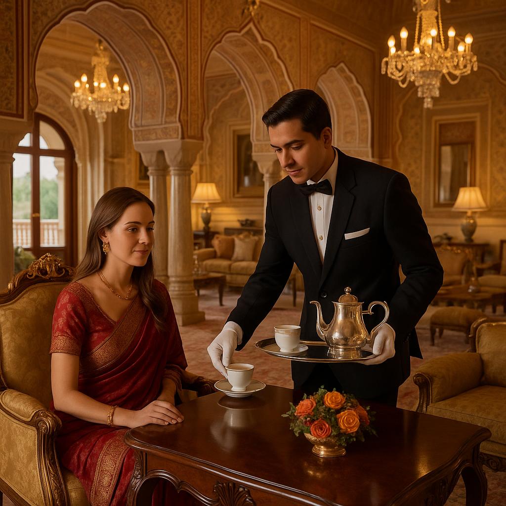 Attentive luxury service at Rambagh Palace