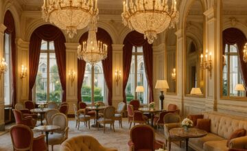 Opulent Belle Époque style interior at Ritz Paris