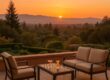 Rosewood Sand Hill sunset terrace with panoramic views