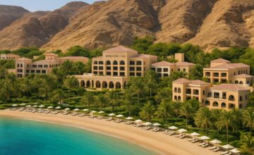 Shangri-La Barr Al Jissah resort with Gulf of Oman views and lush landscape
