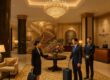 Shangri-La Sydney lobby with staff welcoming guests