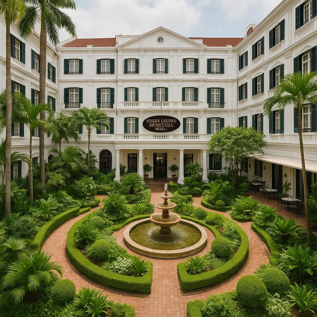 Sofitel Legend Metropole Hanoi French colonial architecture with green gardens