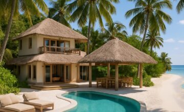 Luxury barefoot-luxe villa at Soneva Fushi Maldives