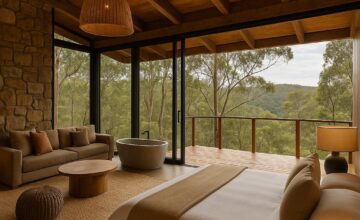 Spicers Sangoma Retreat luxury villa surrounded by NSW bush