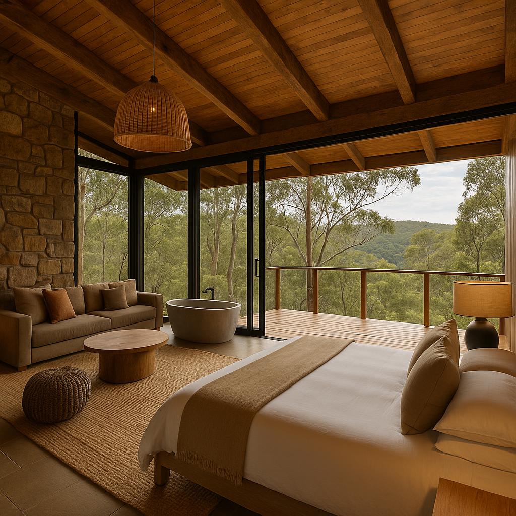 Spicers Sangoma Retreat luxury villa surrounded by NSW bush
