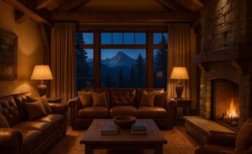 Stein Eriksen Lodge Deer Valley inviting lounge with alpine decor