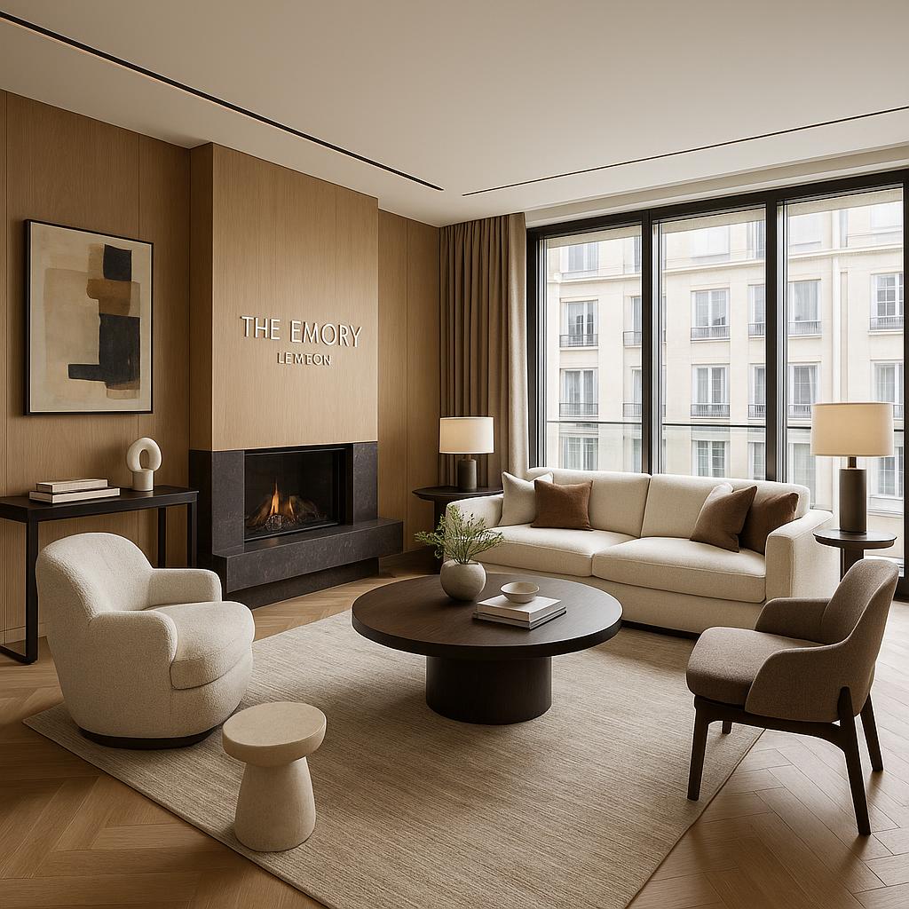 Bespoke interior design of a luxury residence at The Emory, London