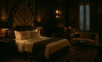 The Hari hotel cinematic art deco style suite