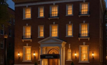 The Jefferson's historic facade in Washington DC