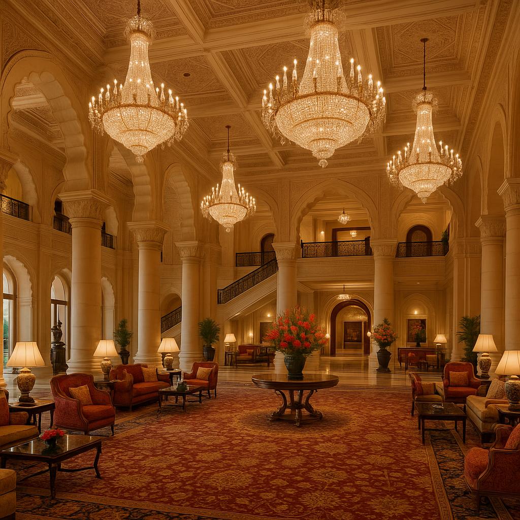 The Leela Palace New Delhi grand lobby
