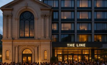 The Line DC hotel in Adams Morgan with vibrant crowd