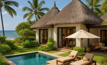 Oberoi Beach Resort Mauritius luxury villa by the calm beach