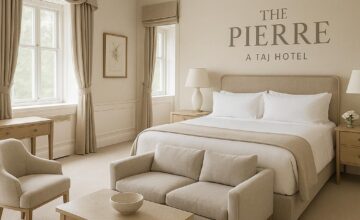 Elegant tranquil suite at The Pierre Hotel